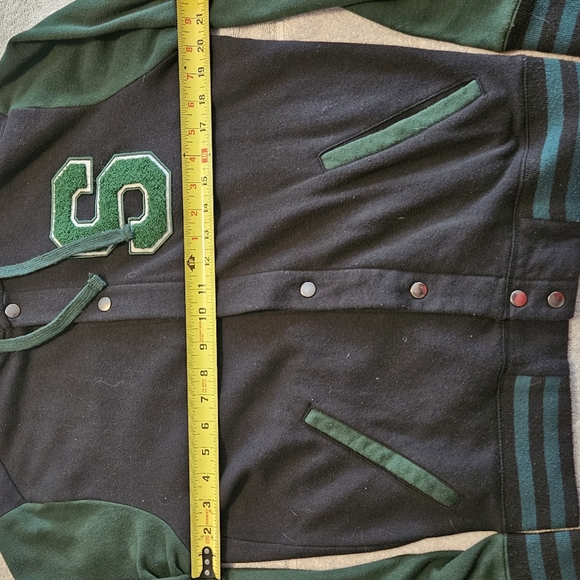 Harry Potter Slytherin Green & Black Varsity Hoodie Small - Picture 11 of 13